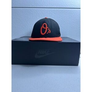 Baltimore Orioles Hat New Era Fitted  Baseball Black Orange 7 1/8 #407